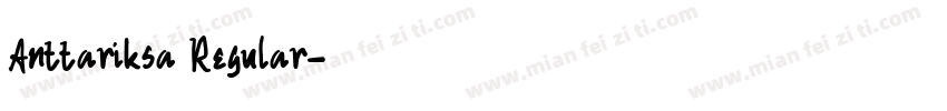 Anttariksa Regular字体转换